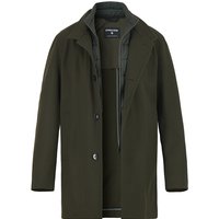 Strellson Herren Mantel grün Wolle unifarben von Strellson