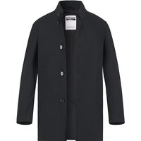 Strellson Herren Mantel schwarz Mikrofaser unifarben von Strellson