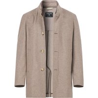 Strellson Herren Mantel beige Wolle unifarben von Strellson