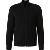 Strellson Herren Cardigan schwarz Mikrofaser von Strellson