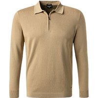 Strellson Herren Pullover beige Baumwolle unifarben von Strellson