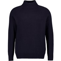 Strellson Herren Stehkragenpullover blau Baumwolle unifarben von Strellson
