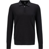 Strellson Herren Pullover schwarz Baumwolle unifarben von Strellson