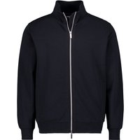 Strellson Herren Sweatjacke schwarz Baumwolle unifarben von Strellson