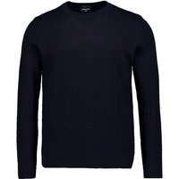Strellson Herren Pullover blau Baumwolle unifarben von Strellson