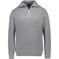 Strellson Herren Pullover grau Baumwolle unifarben von Strellson
