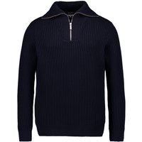 Strellson Herren Troyer blau Baumwolle unifarben von Strellson