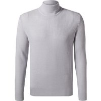 Strellson Herren Rollkragenpullover grau Wolle unifarben von Strellson