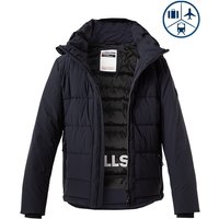 Strellson Herren Steppjacke grün Mikrofaser unifarben von Strellson