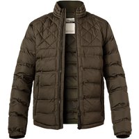Strellson Herren Steppjacke grün Mikrofaser unifarben von Strellson