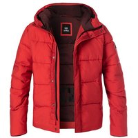 Strellson Herren Steppjacke rot Mikrofaser unifarben von Strellson