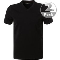 Strellson Herren T-Shirts schwarz Baumwolle unifarben von Strellson