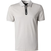 Strellson Herren Zip-Polo grau Baumwoll-Piqué von Strellson