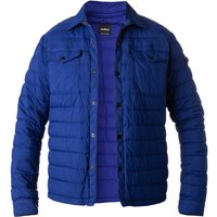 Strellson Herren Daunenjacke blau Mikrofaser unifarben von Strellson