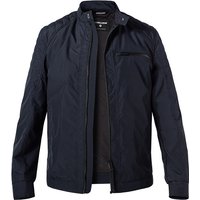 Strellson Herren Jacke blau Mikrofaser unifarben von Strellson