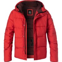 Strellson Herren Steppjacke rot Mikrofaser unifarben von Strellson