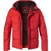 Strellson Herren Steppjacke rot Mikrofaser unifarben von Strellson