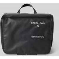 Strellson Kulturtasche mit Label-Print Modell 'benny' in Black, Größe One Size von Strellson
