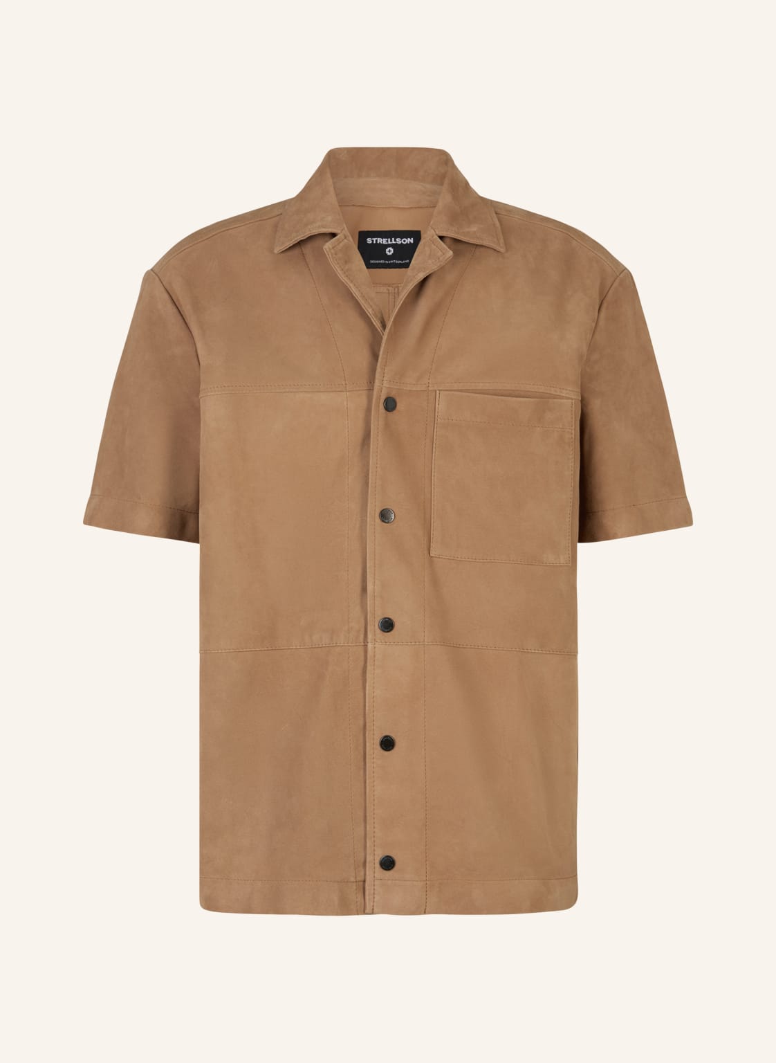 Strellson Leder-Shirt Indio beige von Strellson