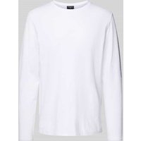 Strellson Longsleeve mit geripptem Rundhalsausschnitt Modell 'Colin' in Weiss, Größe XXL von Strellson