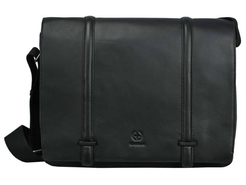 Strellson Messenger Bag STRELLSON-Leather Messenger BAKERLOO LHF Black 38x28x11 von Strellson
