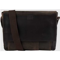 Strellson Messenger Bag aus Leder Modell 'Jeremy' in Dunkelbraun, Größe One Size von Strellson