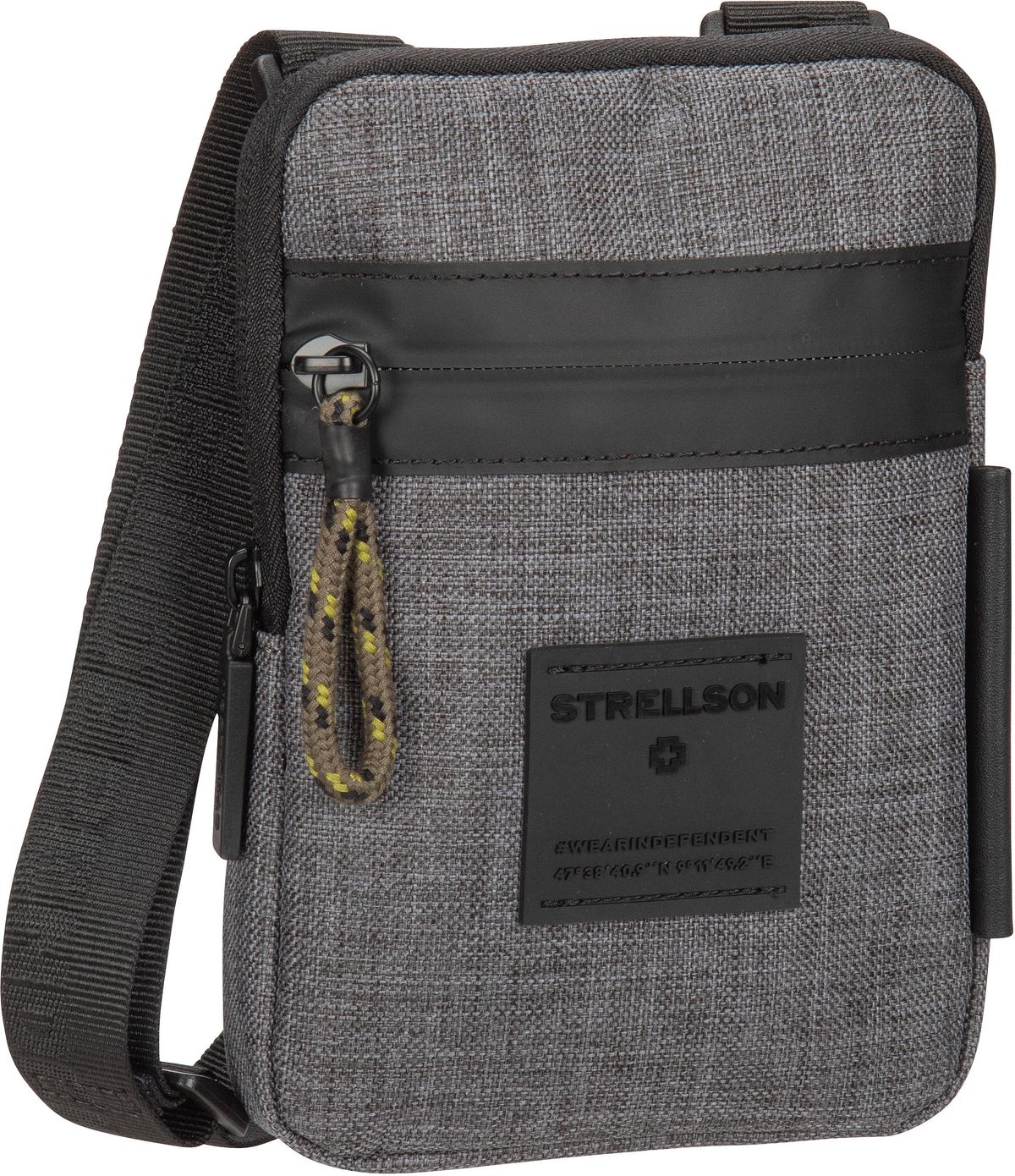 Strellson Northwood 2.0 Brian Shoulderbag XSVZ 1  in Grau (1 Liter), Umhängetasche von Strellson