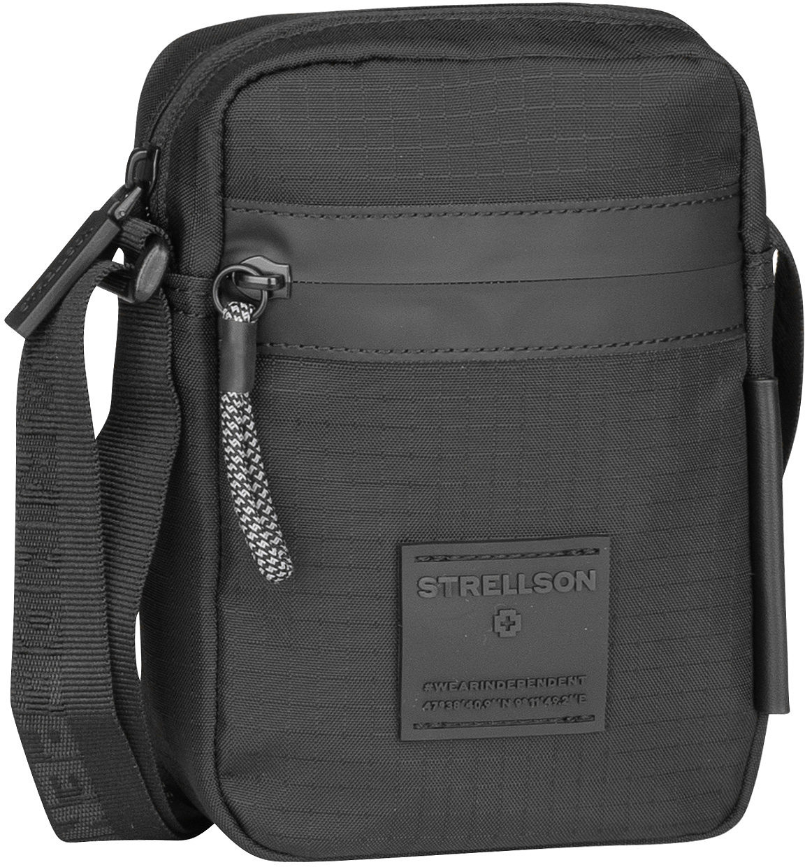 Strellson Northwood RS Clint Shoulderbag XSVZ  in Schwarz (1.4 Liter), Umhängetasche von Strellson