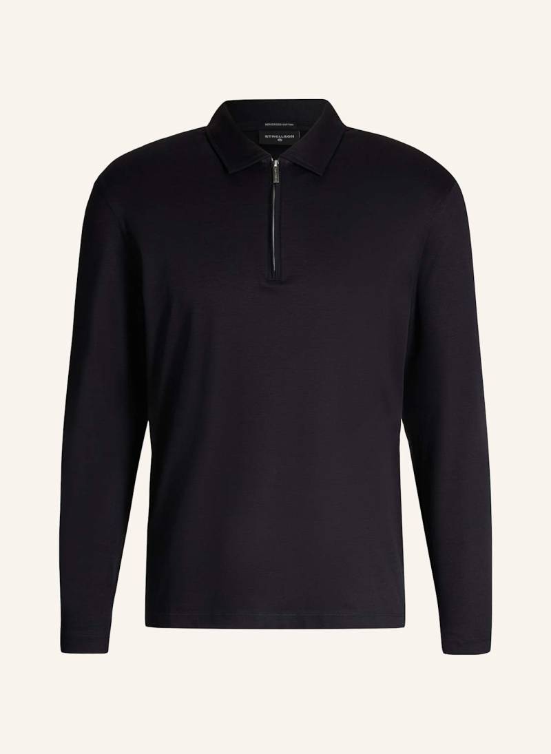 Strellson Polo-Longsleeve Pepe blau von Strellson