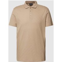 Strellson Poloshirt mit Strukturmuster Modell 'Fadu' in Beige, Größe M von Strellson