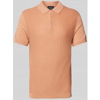 Strellson Poloshirt mit kurzer Knopfleiste Modell 'Adrian' in Rostrot, Größe XXL von Strellson