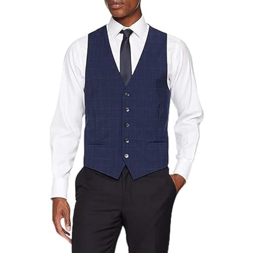 Strellson Premium Herren 11 VES 10005009 Anzugweste, Blau (Blau 412), 50 von Strellson