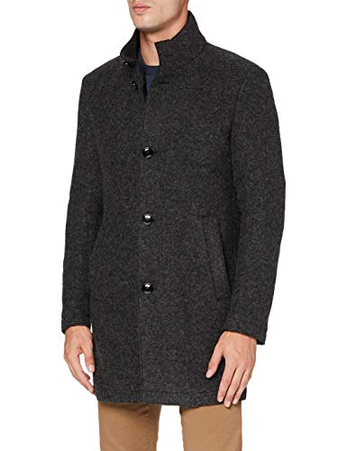 Strellson Premium Herren Finchley Wollmantel, Dark Grey 020, 56 von Strellson