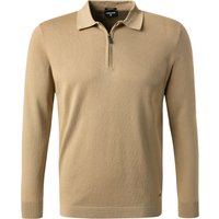 Strellson Herren Pullover beige Baumwolle unifarben von Strellson