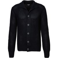 Strellson Herren Cardigan blau Baumwolle unifarben von Strellson