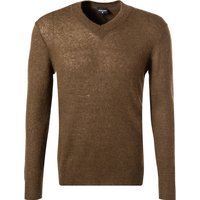 Strellson Herren Pullover braun Alpaka-Wolle unifarben von Strellson