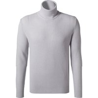 Strellson Herren Rollkragenpullover grau Wolle unifarben von Strellson