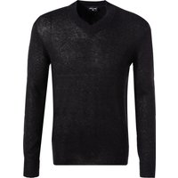 Strellson Herren Pullover schwarz Alpaka-Wolle unifarben von Strellson