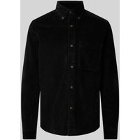 Strellson Regular Fit Hemdjacke mit Button-Down-Kragen Modell 'Nero' in Anthrazit, Größe XL von Strellson