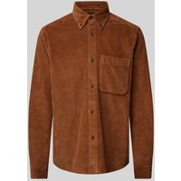 Strellson Regular Fit Hemdjacke mit Button-Down-Kragen Modell 'Nero' in Hazel, Größe M von Strellson