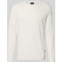 Strellson Regular Fit Pullover aus Baumwoll-Mix 'PROSPECT' in Offwhite, Größe M von Strellson