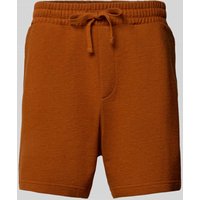 Strellson Regular Fit Shorts aus reiner Baumwolle in Terra, Größe L von Strellson