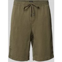 Strellson Regular Fit Shorts mit Gesäßtasche Modell 'Kaji' in Oliv, Größe 30 von Strellson