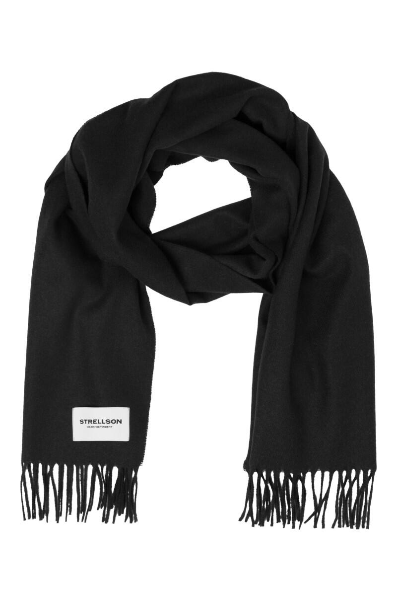 Strellson - Schal mit Fransen schwarz - Gr. - ONE von Strellson