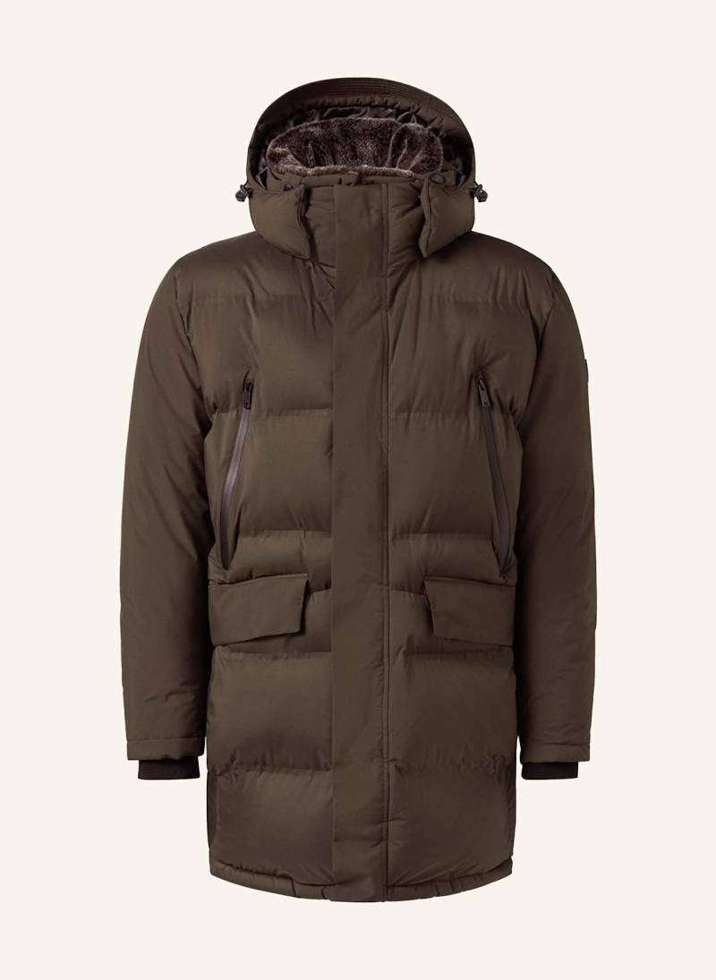 Strellson Steppmantel Ambience Mit Abnehmbarer Kapuze gruen von Strellson
