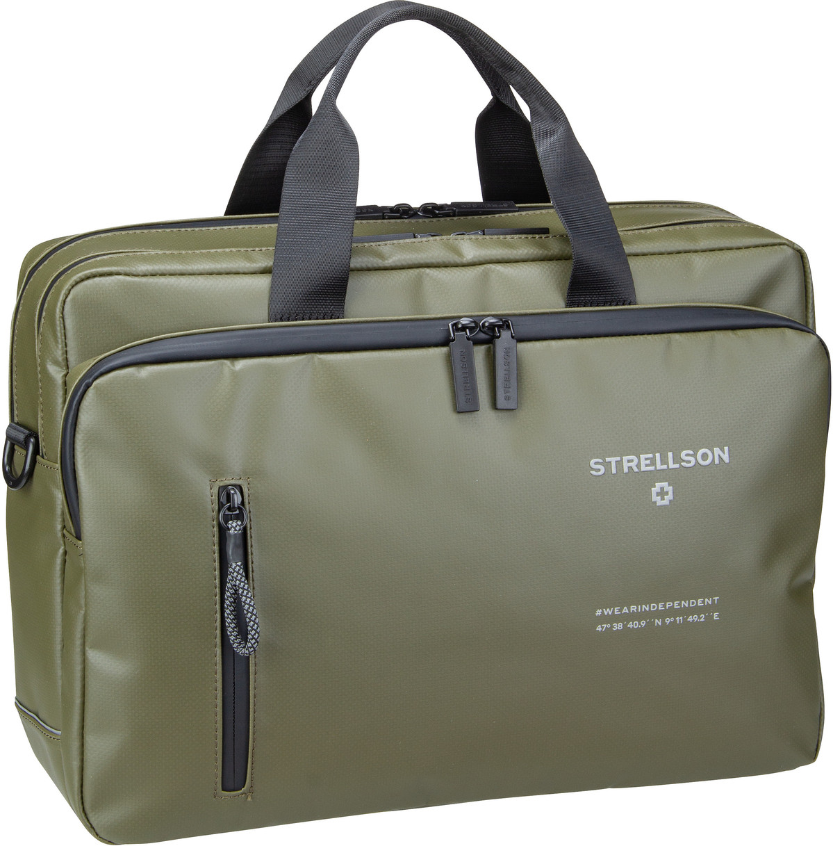 Strellson Stockwell 2.0 Charles Briefbag MHZ  in Oliv (14.7 Liter), Aktentasche von Strellson