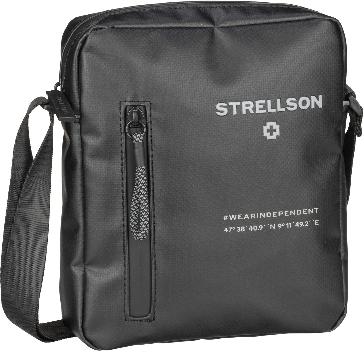 Strellson Stockwell 2.0 Marcus Shoulderbag XSVZ  in Schwarz (2.2 Liter), Umhängetasche von Strellson