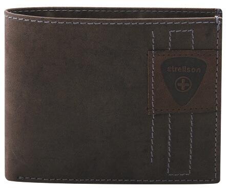 Strellson - Strellson Richmond Scheintasche quer echt Leder dark brown Braun von Strellson
