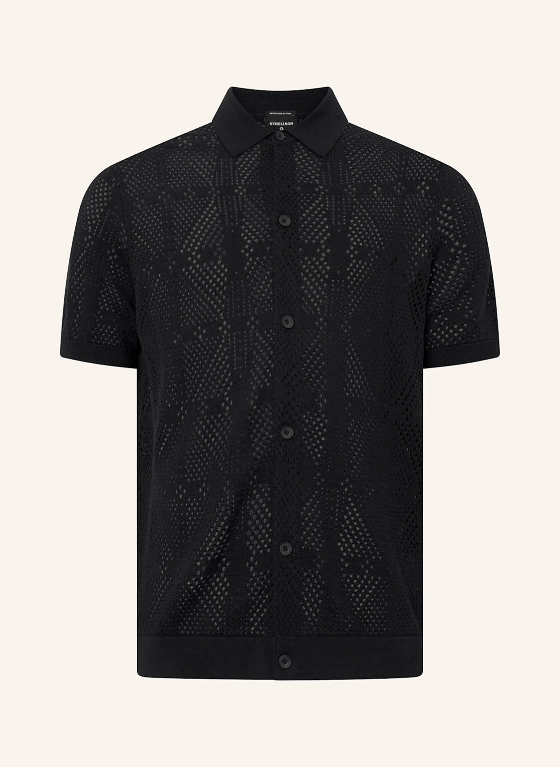 Strellson Strickhemd Adrian Slim Fit schwarz Strellson Strickhemd Adrian Slim Fit schwarz von Strellson