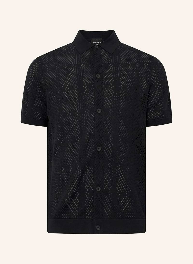 Strellson Strickhemd Adrian Slim Fit schwarz von Strellson